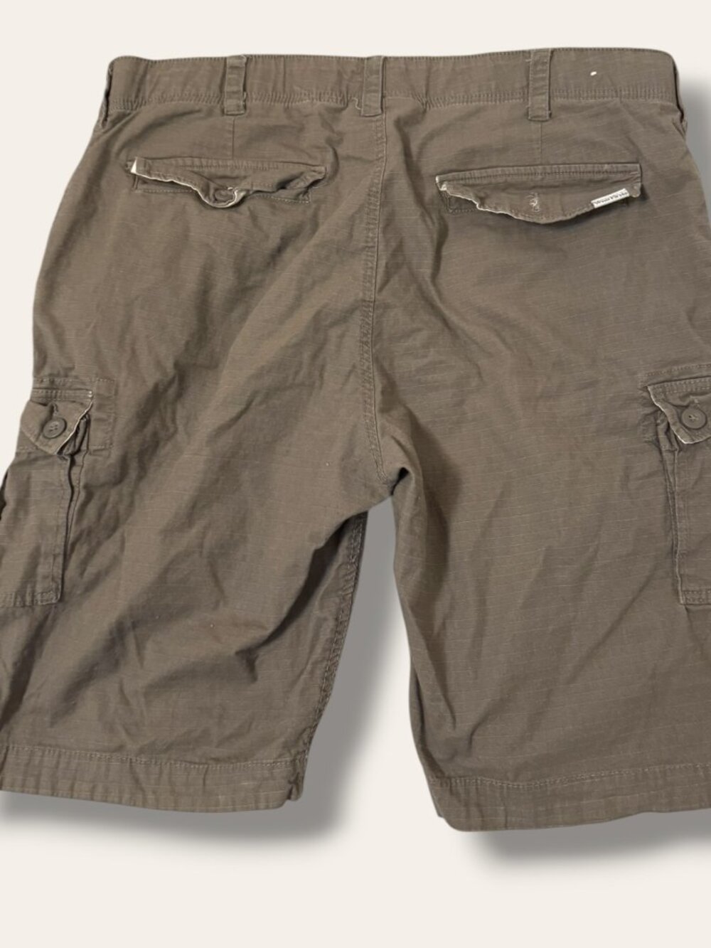 Wear First Cargo Shorts Men 40 Ripstop Day Hiker Mesh Lined Pockets Brown Casual